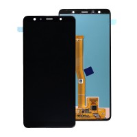  LCD displejs (ekrāns) Samsung A750 A7 2018 with touch screen oriģināls Black (service pack) 